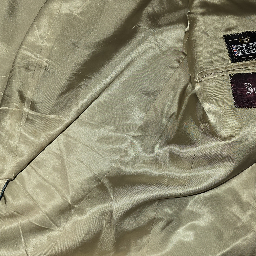 Polo Univeristy Club By Ralph Lauren Gray and Tan Plaid Blazer - Picture 10 of 11